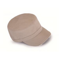 Washed Chino Twill Cadet Military Hat w/ Metal Mesh Eyelets